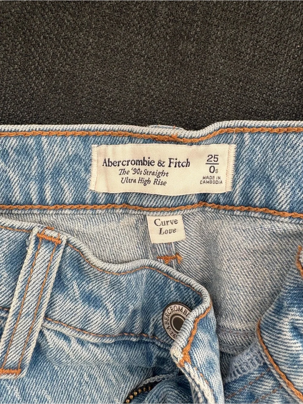 Abercrombie & Fitch Light Wash Straight Leg Jeans